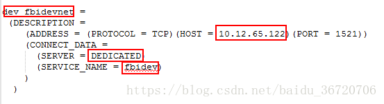 PLSQL配置远程Oracle数据库连接的示例代码