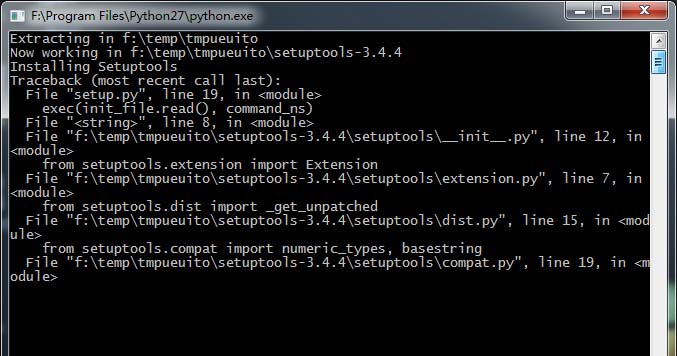 python在Windows下安裝setuptools(easy_install工具)步驟詳解