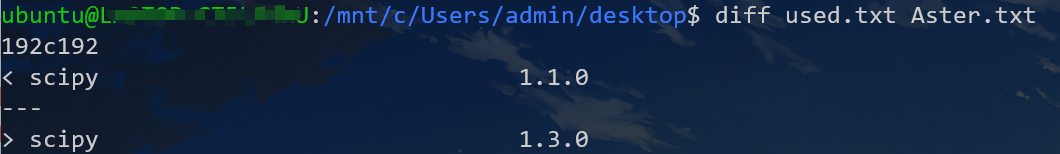 linux 比较两文件的差异(diff  vimdiff)